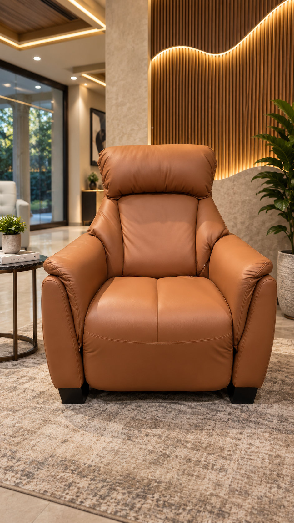 LUNA Sculptural Single Seater - Sofa Lusso Bangalore