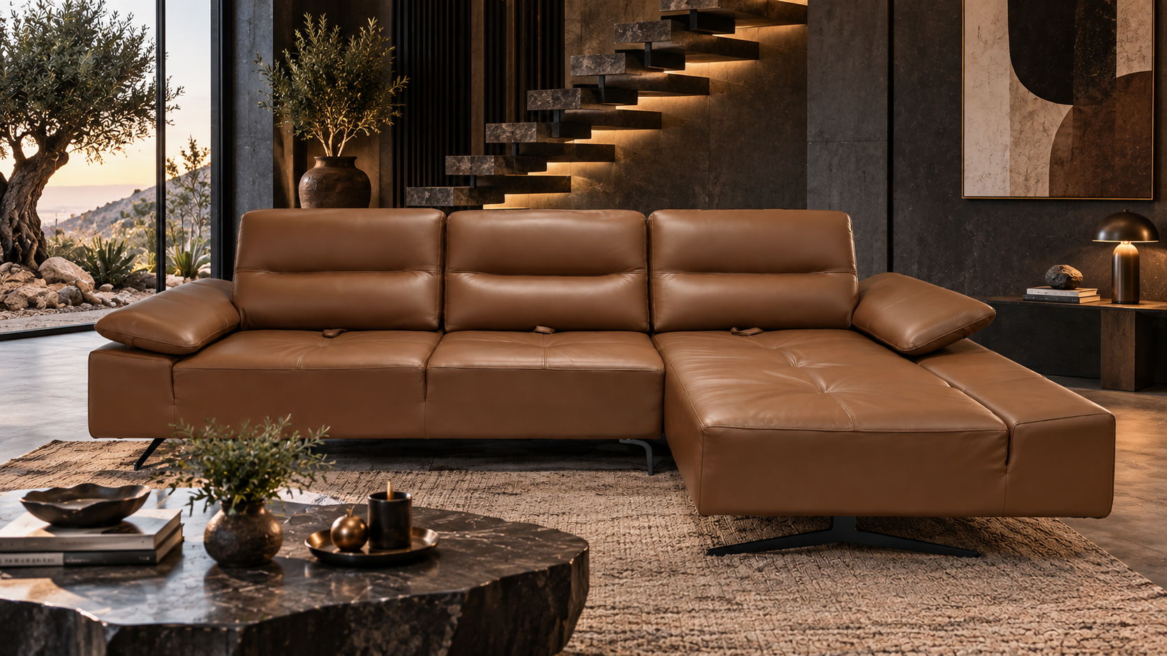 R-01 Tranquil Trio Motorized Recliner - Sofa Lusso Bangalore