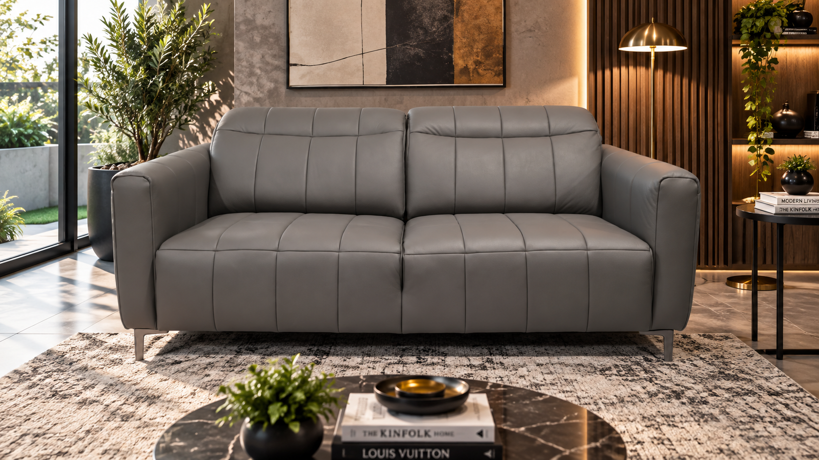 C-14 lucca Artisan Tufted L-Shape - Sofa Lusso Bangalore