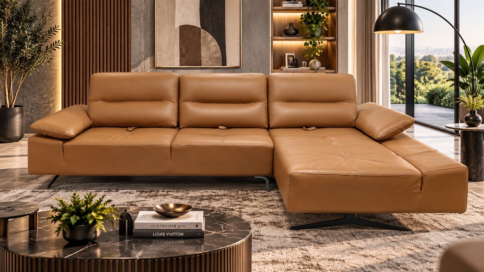L-06 Tuscany Warm Parchment Sofa Suite - Sofa Lusso Bangalore