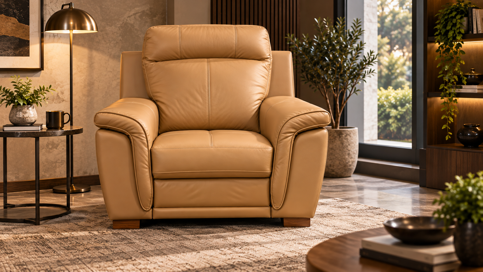 L-11 Ferrara Tailored Boucle Living Set - Sofa Lusso Bangalore