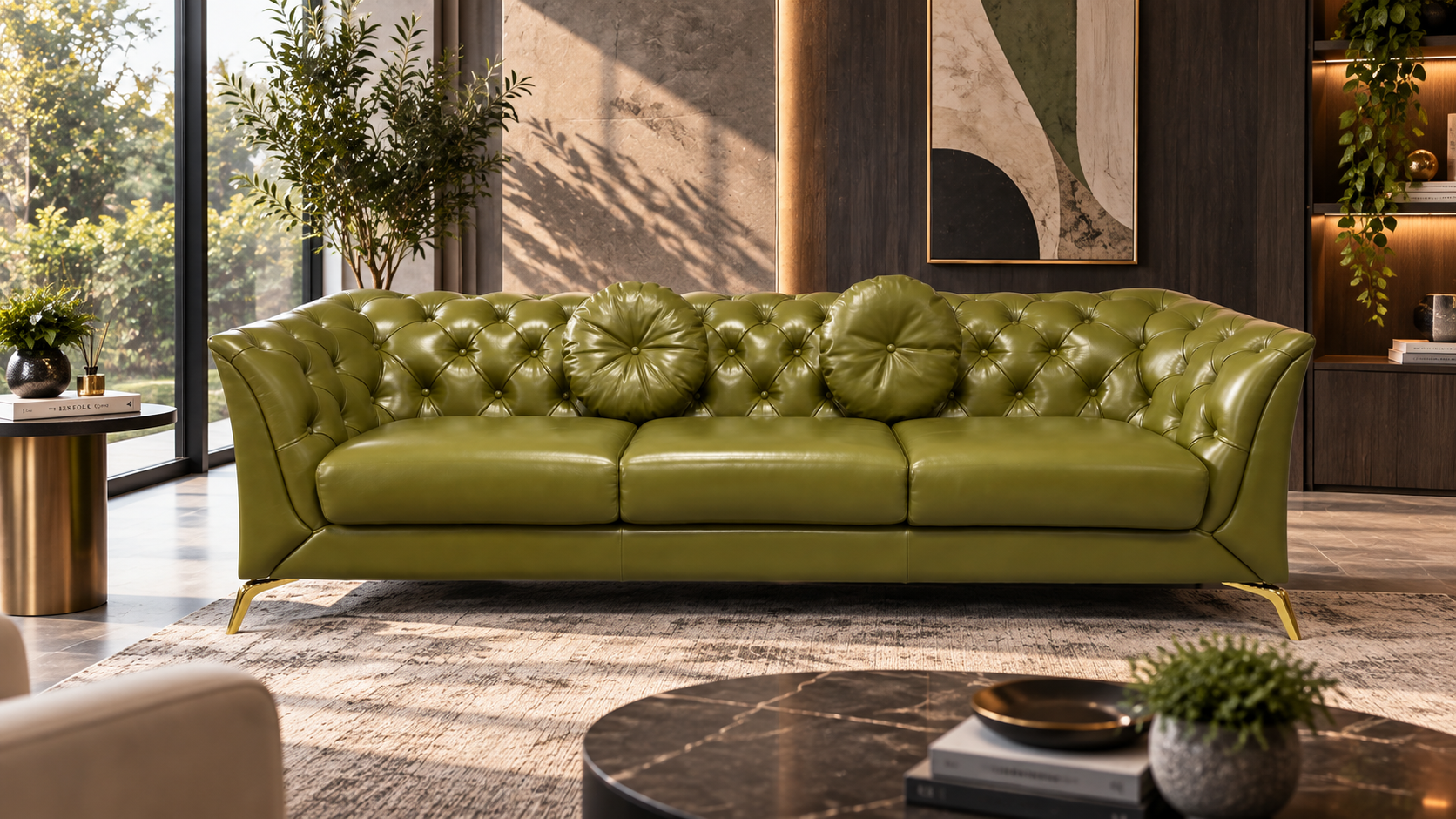L-19 Pisa Contemporary Straight 4-Seater - Sofa Lusso Bangalore