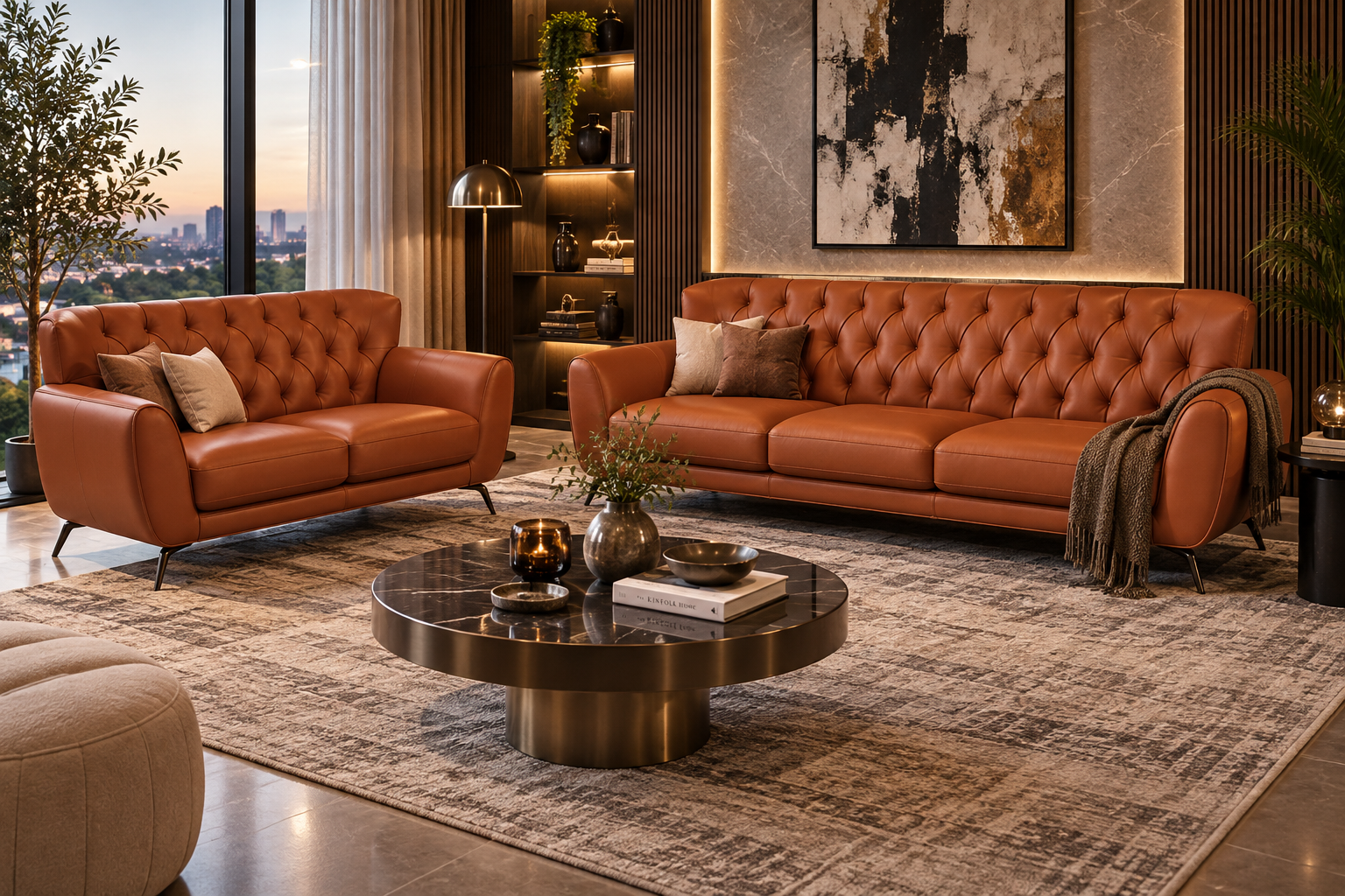 L-20 Naples Designer Villa Living Ensemble - Sofa Lusso Bangalore