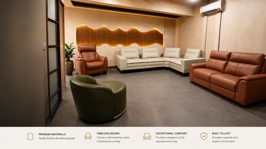 Sofa Lusso Banaswadi Showroom Interior Bangalore